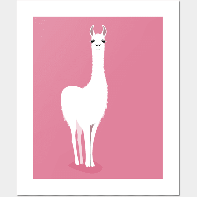 STANDING LLAMA #4b Wall Art by JeanGregoryEvans1